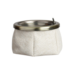 Пепельница нескользящая Marine Business Premium песочная, нерж. сталь и исск. кожа (10265946)